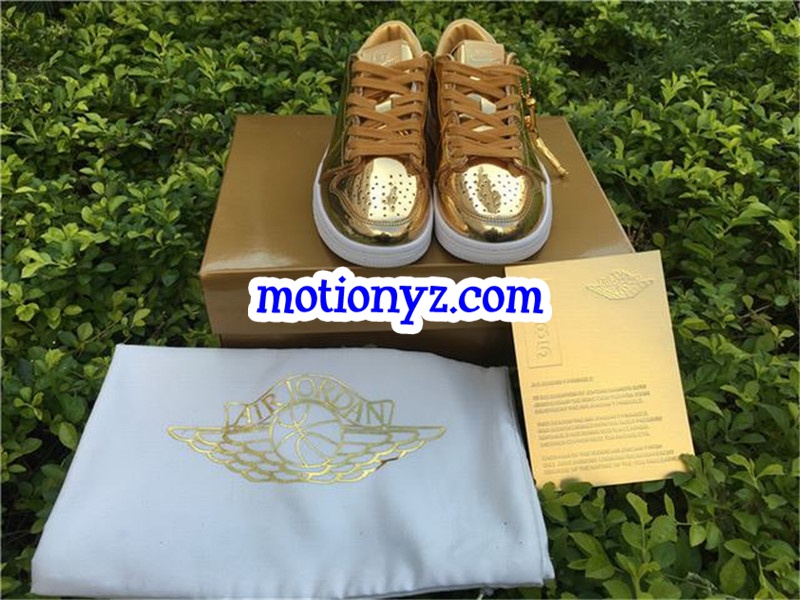 Air Jordan 1 Low Pinnacle Metallic Gold